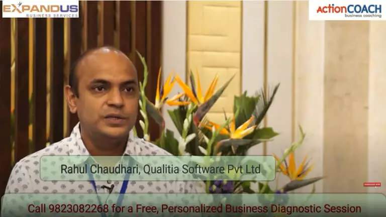 ActionCOACH Client Testimonial Rahul Chaudhari Qualitia Software Pvt Ltd ActionCOACH Client Testimonial Rahul Chaudhari Qualitia Software Pvt Ltd